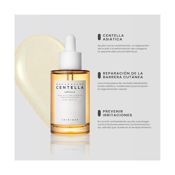 SKIN1004 Madagascar Centella Ampoule 55 ml Crème Jour et Nuit