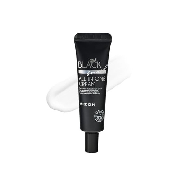 [MIZON] BLACK SNAIL ALL IN ONE CREAM 35ml Soin coréen - Crème Hydratante Réparatrice - Anti-âge - Extraits de plantes & Bav