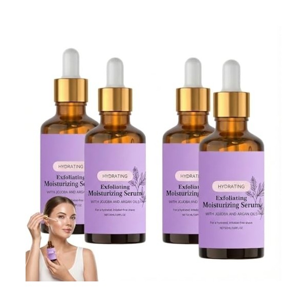 Sérum exfoliant et hydratant pour le visage - Sérum hydratant pour le visage - Pour peaux sèches, grasses et sensibles - Séru...
