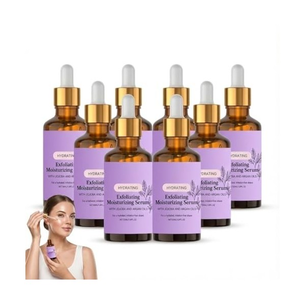 Sérum exfoliant et hydratant pour le visage - Sérum hydratant pour le visage - Pour peaux sèches, grasses et sensibles - Séru...