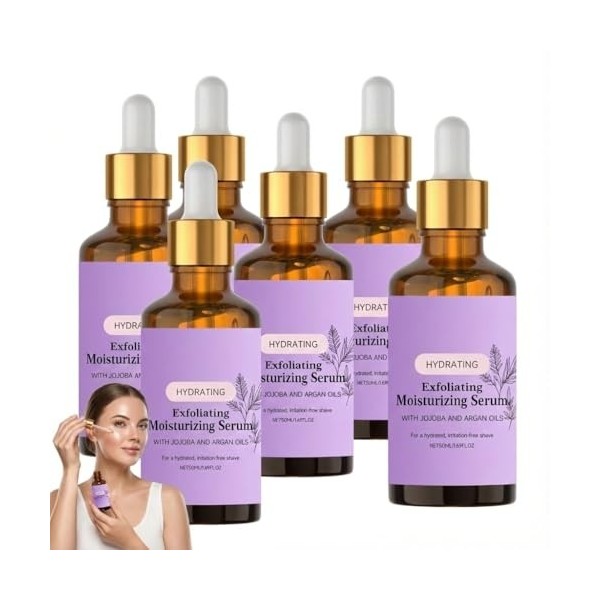 Sérum exfoliant et hydratant pour le visage - Sérum hydratant pour le visage - Pour peaux sèches, grasses et sensibles - Séru...