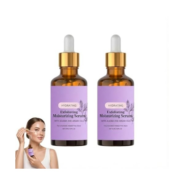 Sérum exfoliant et hydratant pour le visage - Sérum hydratant pour le visage - Pour peaux sèches, grasses et sensibles - Séru...