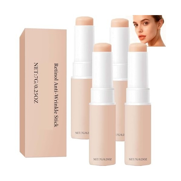 Sérum raffermissant au rétinol pour le visage et le cou, crème anti-âge aux peptides de collagène, resserre la peau, réduit l...