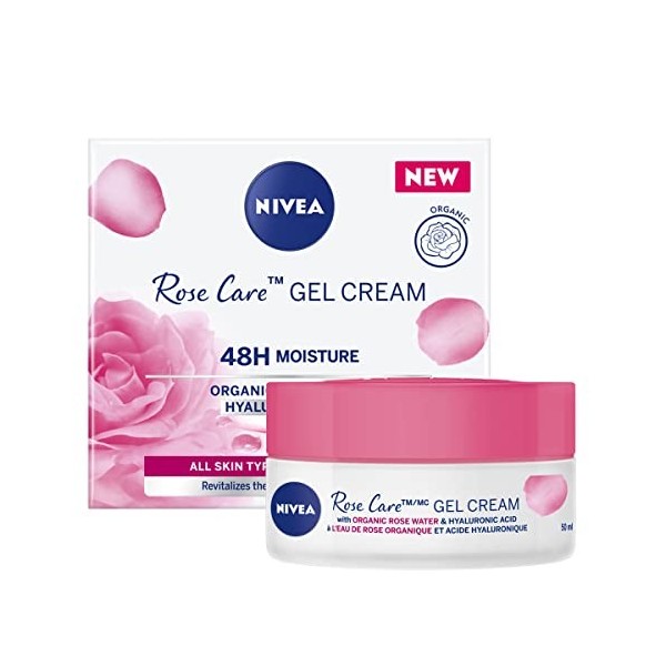 NIVEA Rose Care Gel Crème pour peau sèche 50 ml