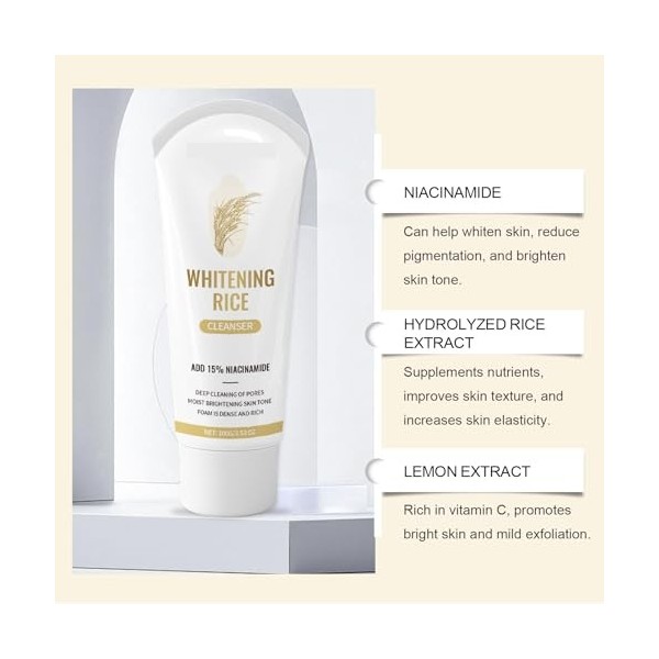 Nettoyant Visage Anti-points Noirs - Hydratation Intense, Nourrit la Peau, Préserve Son Hydratation, Maintient Son Élasticité...