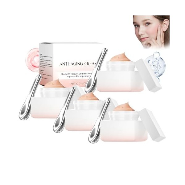 Crème visage hydratante avancée à la vitamine C et à lhuile de rose, sérum anti-rides, anti-âge, réducteur de rides, rafferm ...