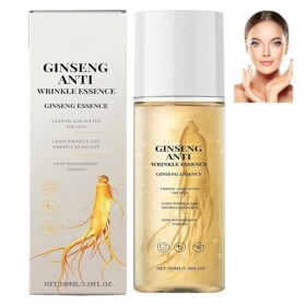 Eau hydratante anti-âge au ginseng naturel, essence anti-rides au ginseng, sérum à lextrait de ginseng pour un visage rajeun ...