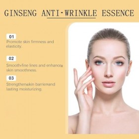 Eau hydratante anti-âge au ginseng naturel, essence anti-rides au ginseng, sérum à lextrait de ginseng pour un visage rajeun ...