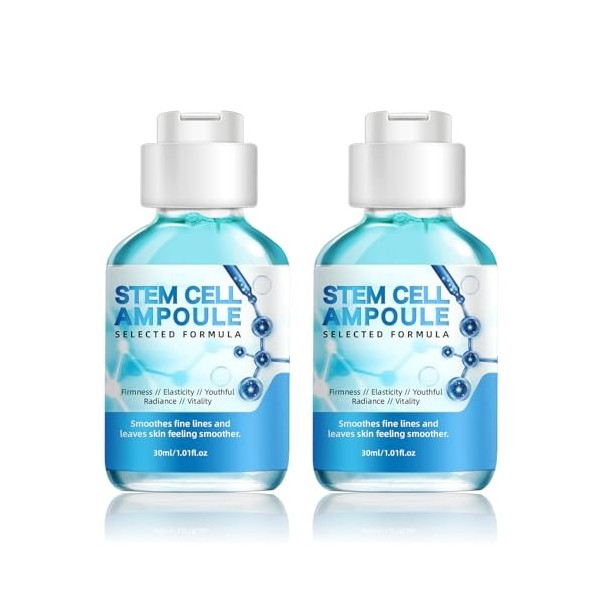 Rhum Se À Cellules Souches Pour Le Visage, Au Pouvoir Actif Botanique, 2 Flacons, Booster Dampoule De Sérum Microneedling, H