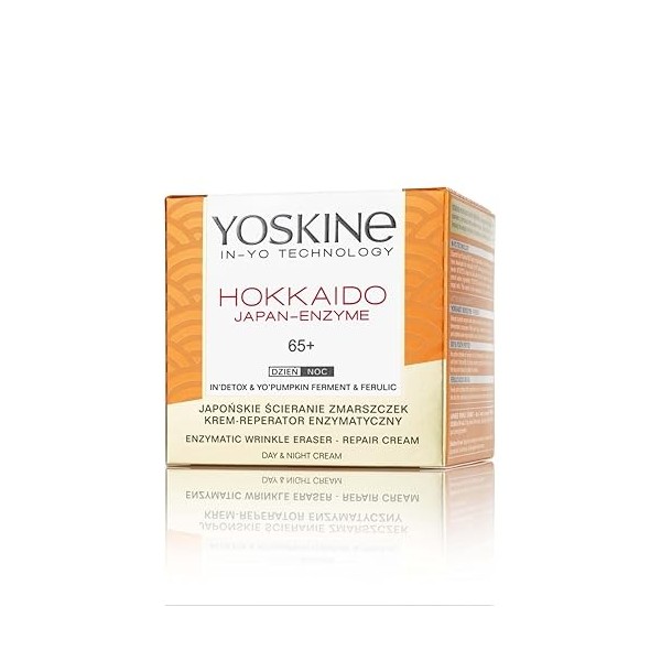 Yoskine Hokkaido Enzymes japonais Crème de jour et de nuit 65+ avec enzyme de citrouille