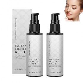 Crème liftante instantanée pour les yeux et le visage, raffermissante, anti-rides et hydratante, formule légère et non grasse...