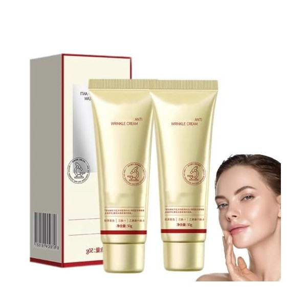 Crème anti-rides or et collagène, crème coréenne au collagène doré, hydratante anti-rides pour le visage, hydratation profond...