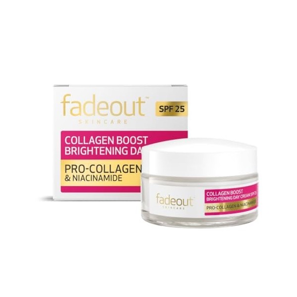Fade Out Collagen Boost Brightening Exfoliating Facial Wash with Pro-Collagen and Niacinamide Crème Jour et Nuit