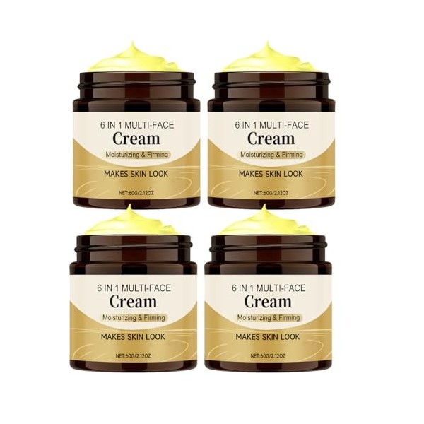 Crème visage hydratante raffermissante 6 en 1 Crème visage hydratante raffermissante peaux sèches grasses Soin hydratant lége...