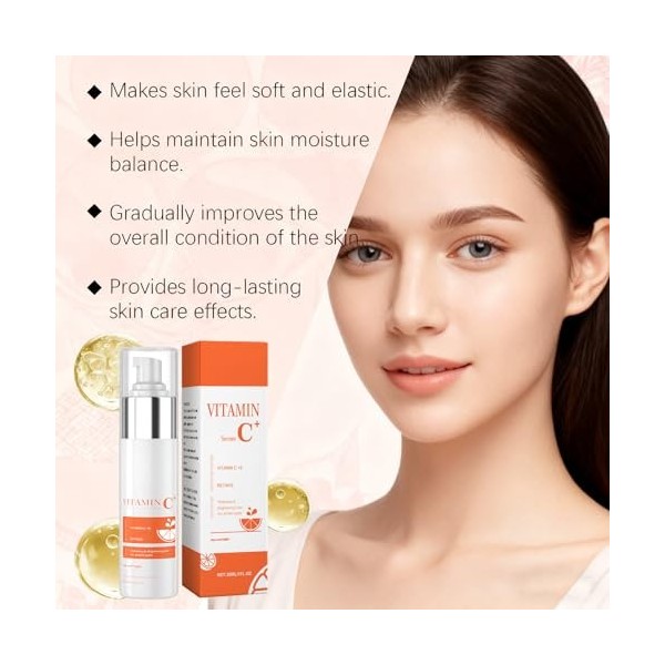 Vitamin C Serum for Women, Dark Spot Remover for Face, Hydrating Anti Aging Face Serum with Retinol & Vitamin E, Brightening ...