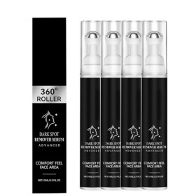 Sérum correction des taches foncées avec rouleau à 360 degrés, sérum éclaircissant la peau complexe avec niacinamide et vitam...