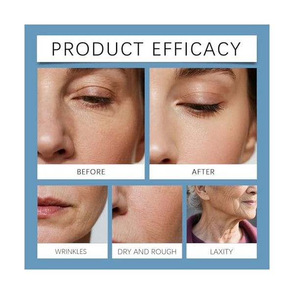 Sérum pour le visage au peptide de cuivre bleu et à lextrait de plante – 30 ml, fluide pour le visage éclaircissant et raffe ...