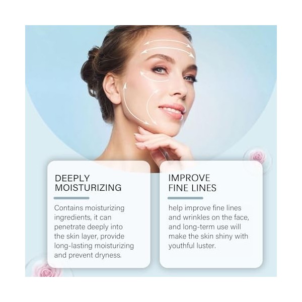 Sérum combleur anti-rides, crème anti-âge pour éliminer instantanément les rides, éclaircir les ridules, sérum hydratant pour...