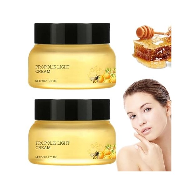 2 Pcs Royal Jelly Face Cream, Bee Venom Face Lift Cream, Bees Firming Moisturizing Cream, Bee Face Cream Anti Aging, Anti Wri