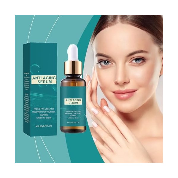 Sérum anti-aageux pour les femmes - lhumidité de la création, lhydratation, réduit les ridules et les rides, décollant des C...