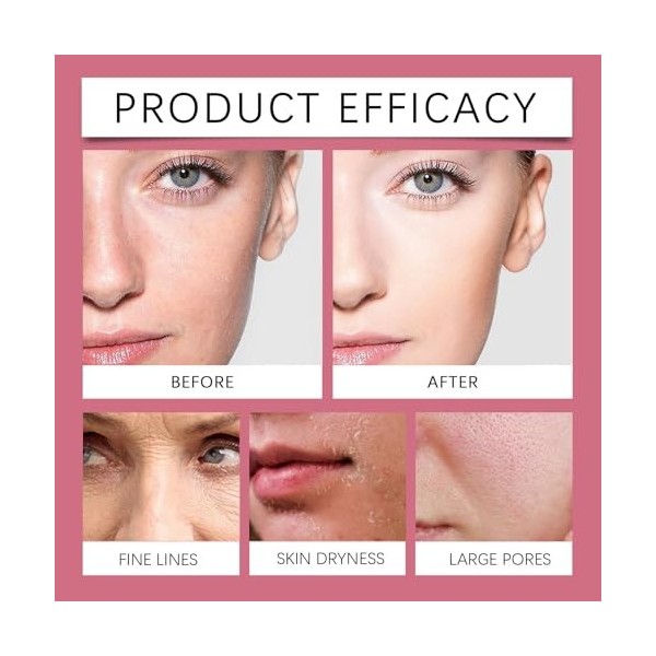 Sérum hydratant au rétinol à la pêche, crème pour le visage au rétinol et à la niacinamide, hydratant apaisant et éclaircissa...