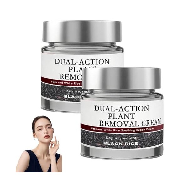 Crème réparatrice pour la peau au riz noir, crème réparatrice multi-effets au riz noir, raffermissante et anti-rides, rafferm...