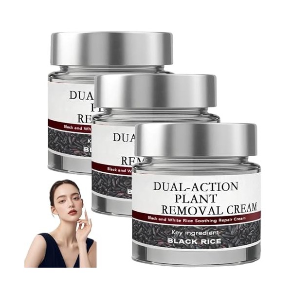 Crème réparatrice pour la peau au riz noir, crème réparatrice multi-effets au riz noir, raffermissante et anti-rides, rafferm...