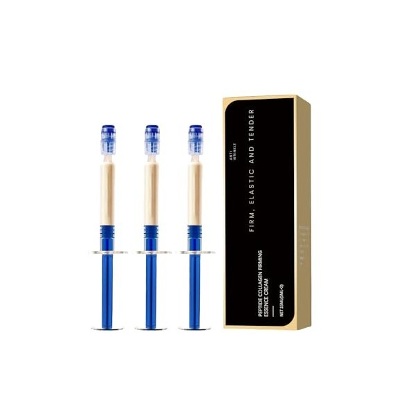 Crème raffermissante au collagène et aux peptides polypeptidiques – Hydratant micromoléculaire anti-rides pour le visage pour...