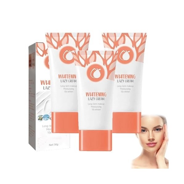 Crème éclaircissante au glutamate, nouvelle crème visage 2025 - Hydratant aux essences végétales naturelles pour tous types d...