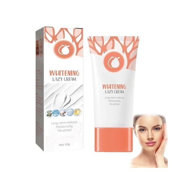 Crème éclaircissante au glutamate, nouvelle crème visage 2025 - Hydratant aux essences végétales naturelles pour tous types d...