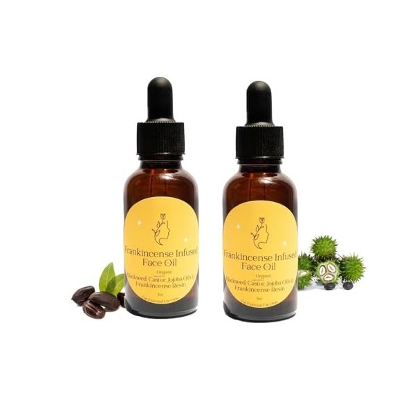 Huile de résine dencens pour le visage, sérum essentiel à lencens, huile de résine dencens bio pressée à froid, sérum visa Cr...