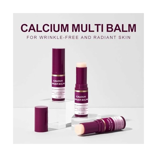 Calcium Multi Balm,Calcium Volume Multi Balm Stick,Face Cream,Collagen Moisturing Core Stick,Moisturizing Cream,Hydrating,Fir...