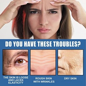 Crème hydratante anti-rides - 5 secondes Crème délimination des rides instantanées, crème hydratante anti-âge pour le levage ...