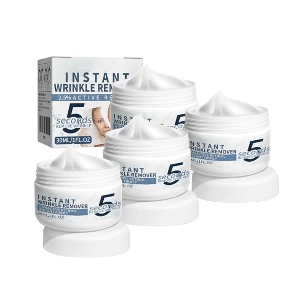 Crème hydratante anti-rides - 5 secondes Crème délimination des rides instantanées, crème hydratante anti-âge pour le levage ...