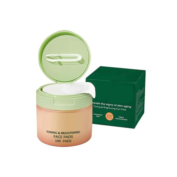 Calming Toner Pad - Tampons hydratants pour visage - Élimine les cellules mortes de la peau et les pores - La crème hydratant