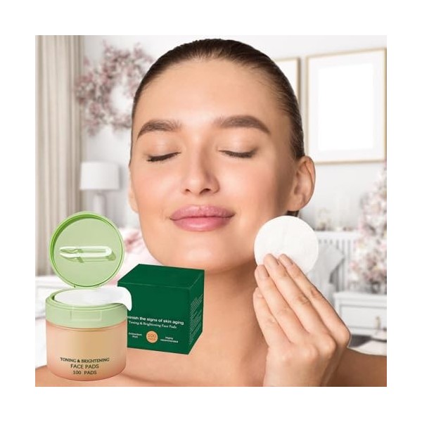 Calming Toner Pad - Tampons hydratants pour visage - Élimine les cellules mortes de la peau et les pores - La crème hydratant