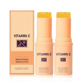 Sérum en stick à la vitamine C – Sérum visage et corps éclaircissant et hydratant, anti-taches brunes, soin anti-âge, baume c...
