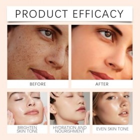 Sérum en stick à la vitamine C – Sérum visage et corps éclaircissant et hydratant, anti-taches brunes, soin anti-âge, baume c...