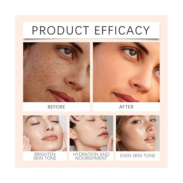 Sérum en stick à la vitamine C – Sérum visage et corps éclaircissant et hydratant, anti-taches brunes, soin anti-âge, baume c...