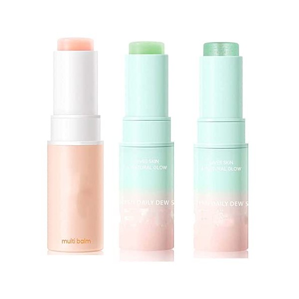 Wrinkle Bounce Lot de 3 baumes hydratants pour le visage, baume hydratant pour la peau et le corps