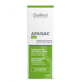 Apaisac Biorga Crème Matifiante Mat 40 ml Crème Jour et Nuit
