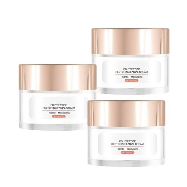 30g Crème Céramide Protection, Ceramide Concentré Crème, Anti-Sécheresse Sévère, Restaure La Barrière Cutanée 3pcs Crème Jou...