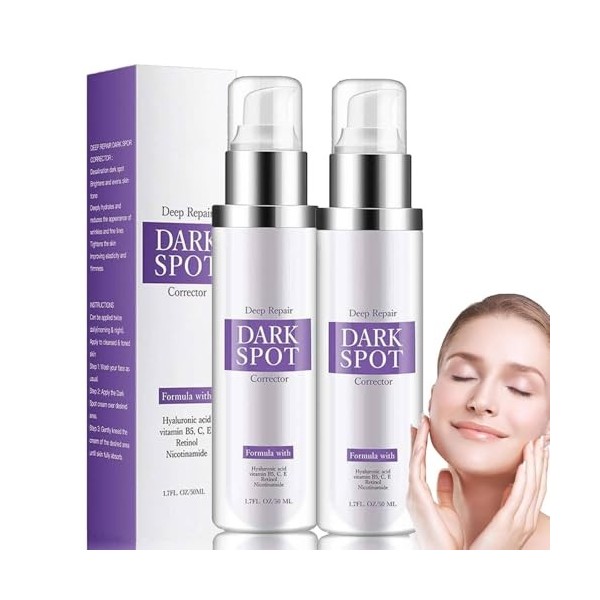 Dark Spot Correcting Glow Serum,Skin Care Coréenne,Sérum Anti Taches Brunes Visage,Whitening and Freckle Removing Essence,Ski...