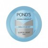 PONDS Gel hydratant super léger sans huile 100 g, avec acide hyaluronique et vitamine E pour une peau fraîche et éclatante e