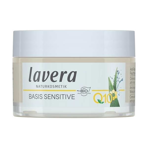 Lavera: Basis Sensitiv Anti-Falten Feuchtigkeitscreme Q10 50 ml Crème Jour et Nuit
