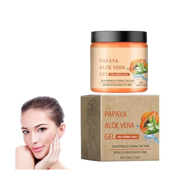 Crème Hydratante Quotidienne Papaya, 100 G Crème De Jour Et De Nuit À Laloe Vera Papaya Crèmes Blanchissantes Pour Le Visage
