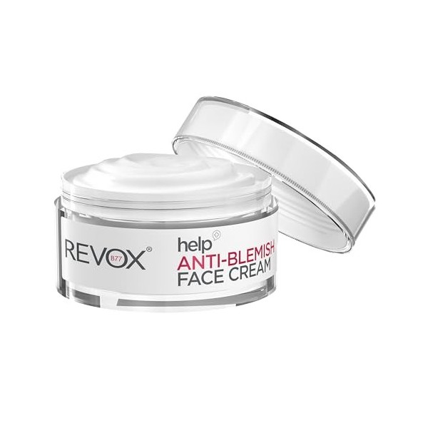 REVOX B77 - Crème Visage Anti-Imperfections, 50 ml, Réduit Les Taches Brunes, Unifie Le Teint, Hydrate Et Réduit La Sécheress