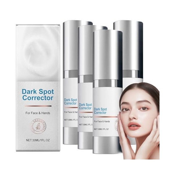 Correcteur de taches brunes, crème éclaircissante pour peaux foncées, crème blanchissante anti-taches de rousseur, avec techn...