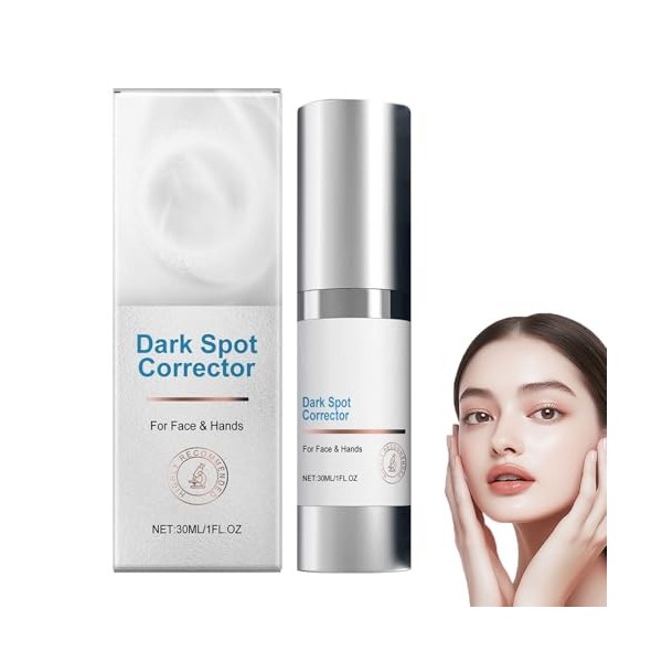Correcteur de taches brunes, crème éclaircissante pour peaux foncées, crème blanchissante anti-taches de rousseur, avec techn...