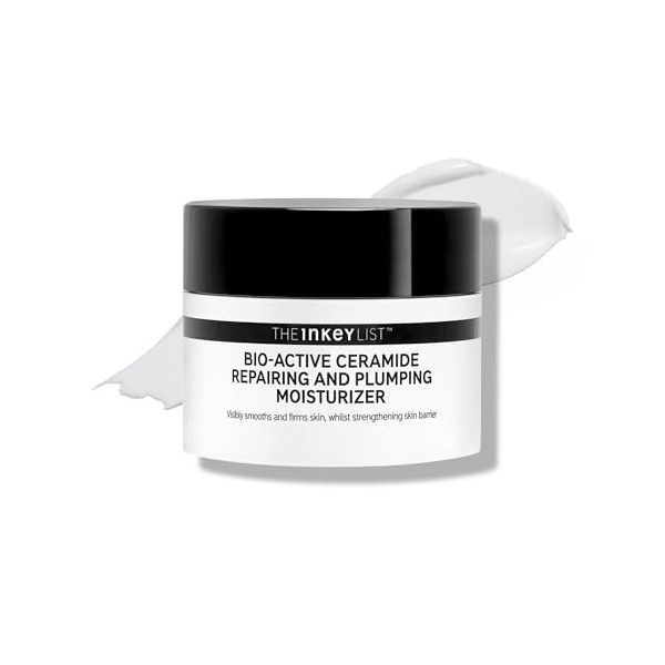 The INKEY List Bio-Active Ceramide Moisturiser 50ml, Anti-Ageing Skincare, 24-Hour Hydration Cream, Vegan Friendly, Suitable 